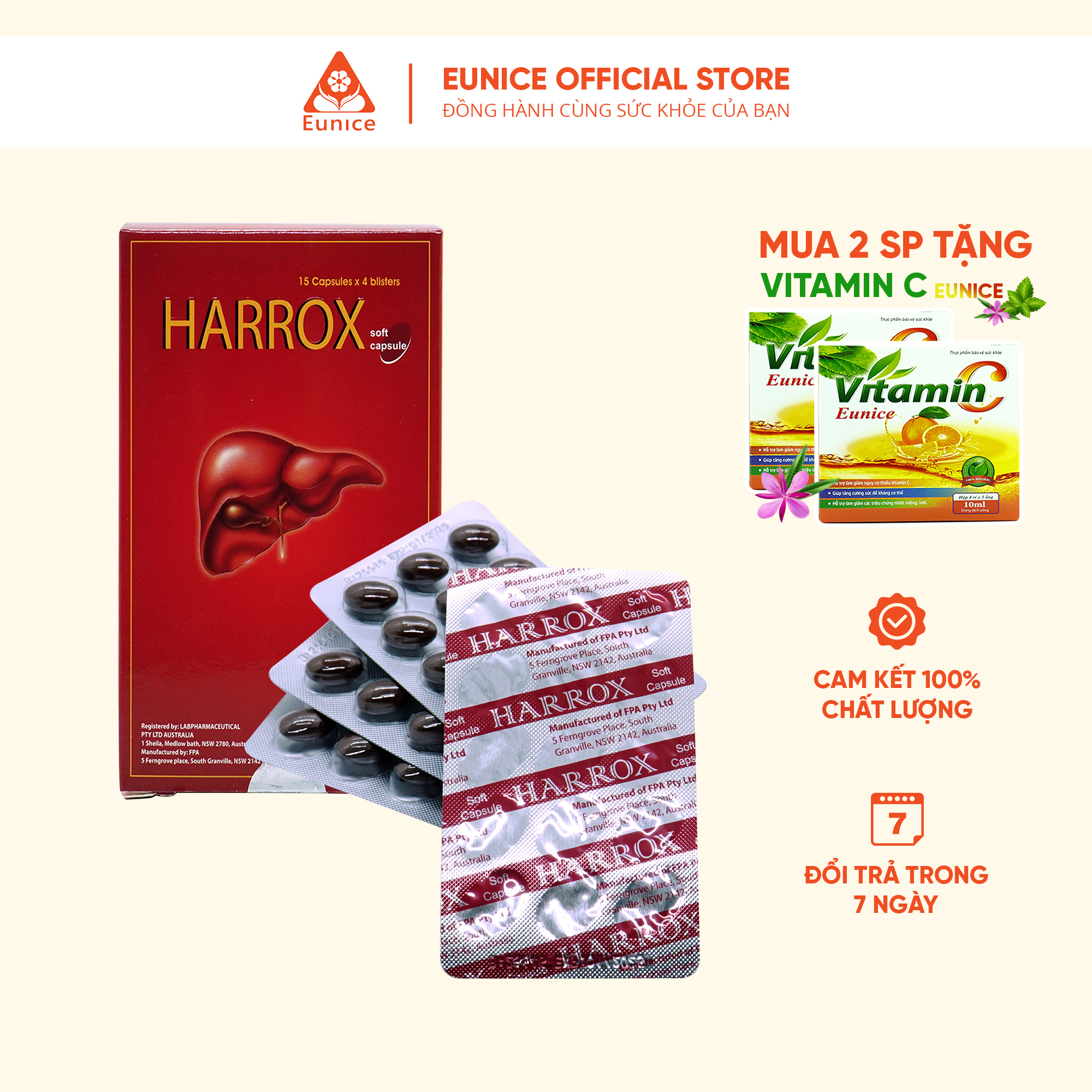 HARROX Hỗ trợ, thanh nhiệt, mát gan, giải độc gan và tăng cường chức năng gan