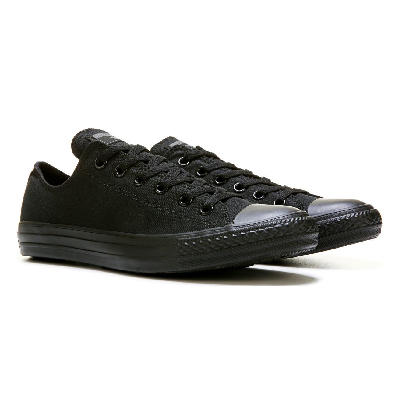 [HCM]Giày Sneaker Vải Canvas CV1 Cổ Thấp Nam Màu Full Đen