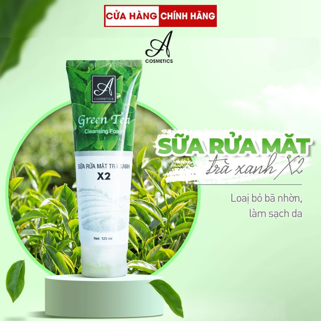 Sữa rửa mặt trà xanh Acosmetics 120ml