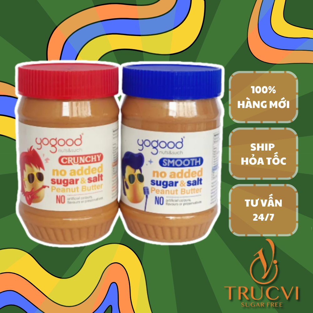 BƠ ĐẬU PHỘNG KHÔNG ĐƯỜNG YOGOOD( eat clean, keto, diet, tiểu đường, gymer ) .