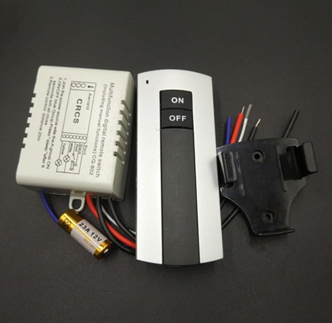 Công tắc điều khiển từ xa 1 cổng (màu đen) điều khiển 1 đèn hay 1 thế thống đèn