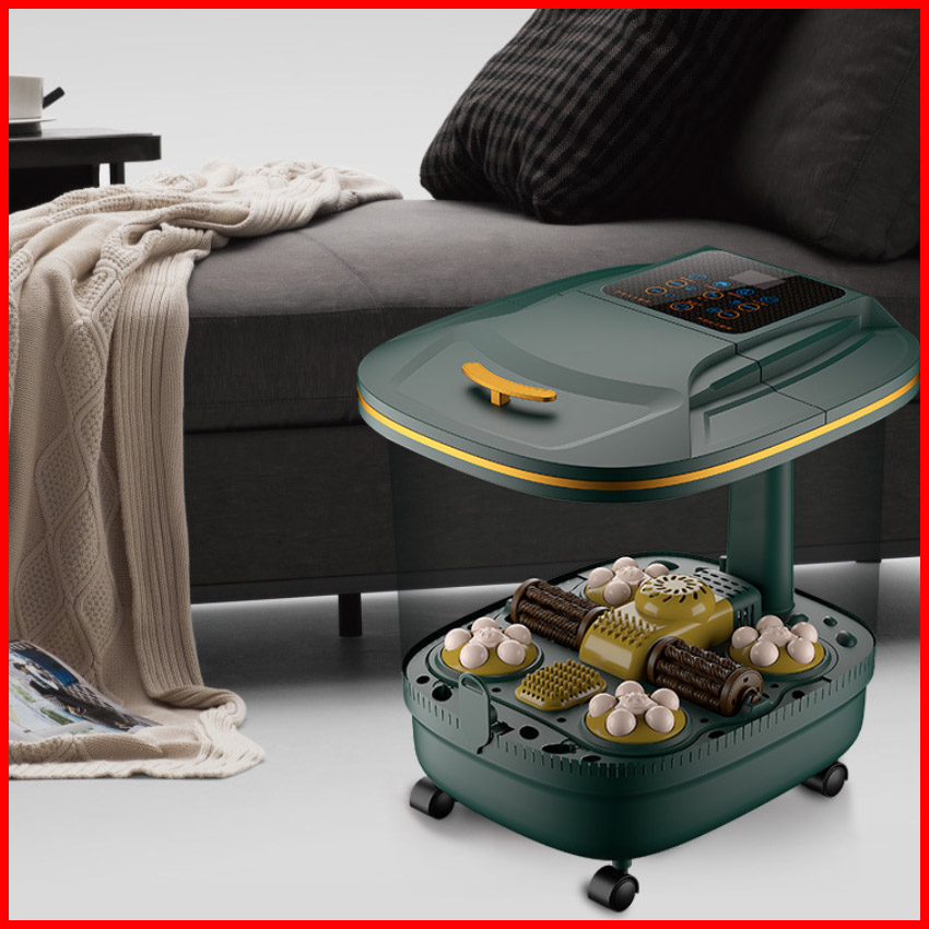 Bồn ngâm massage chân MuSibao Hàn Quốc, công suất 800W, chế độ massgae tự động kèm sục khí thông minh, giúp thư giãn làm ấm chân, giải độc, lưu thông khí huyết, Máy massage, tích hợp màn hình điện tử, kèm điều khiển từ xa