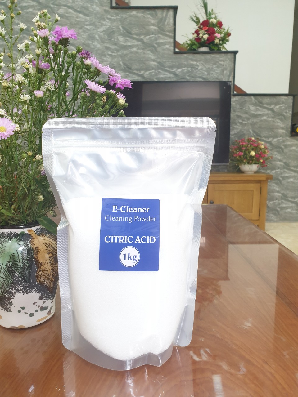 Axit Citric Dùng Vệ Sinh Máy Lọc Nước Điện Giải Ion Kiềm (Bịch 1kg)