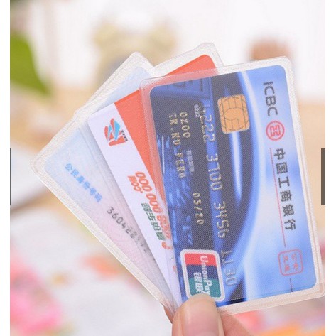 Combo 4 chiếc Vỏ bọc thẻ căn cước công dân bao túi đựng thẻ sinh viên thẻ atm nhân viên name card card visit CMND Vỏ bọc căn cước Mishy