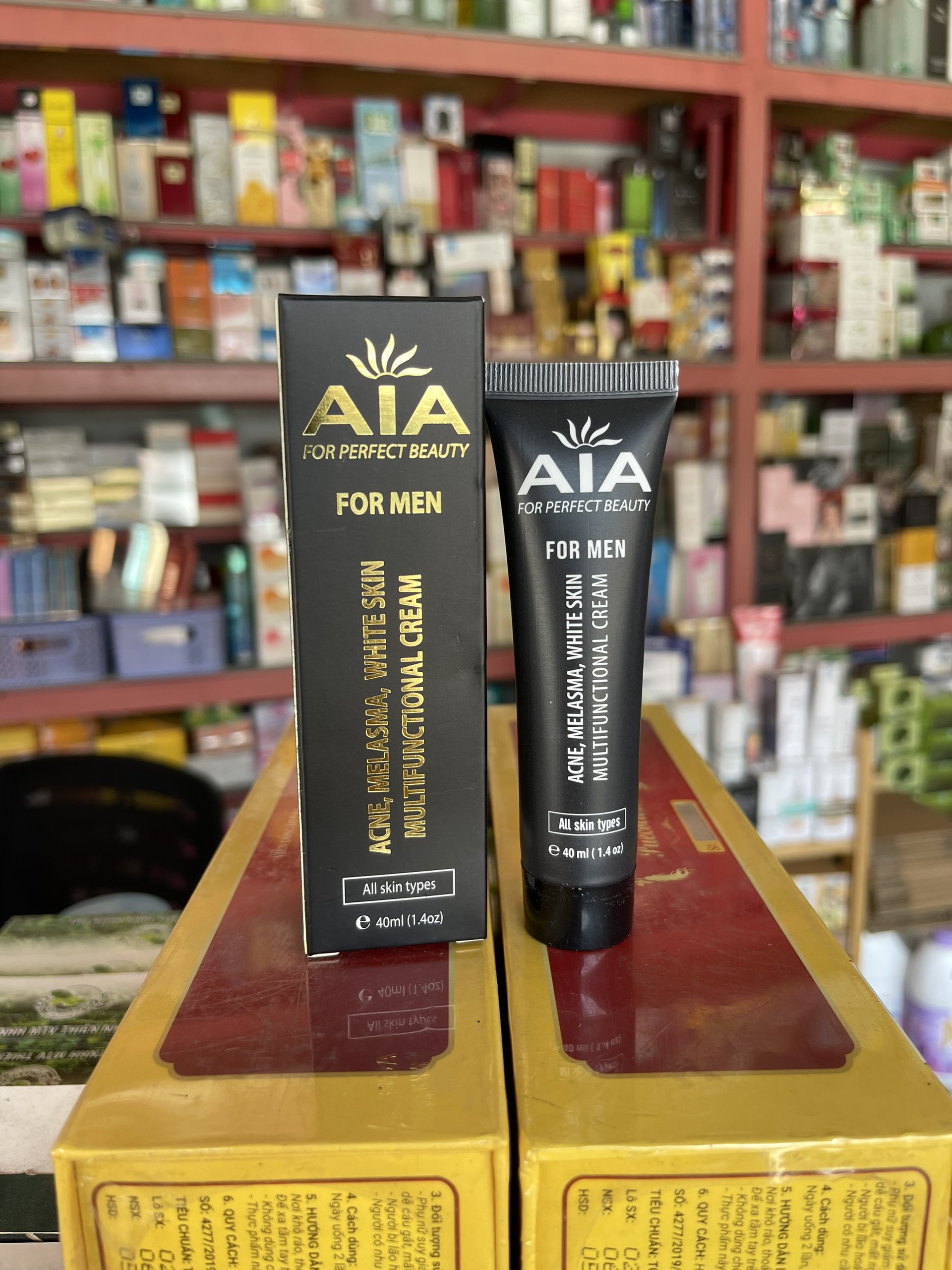 Kem ngừa mụn, mờ thâm sẹo dành cho nam aia 40ml - 8936094380341