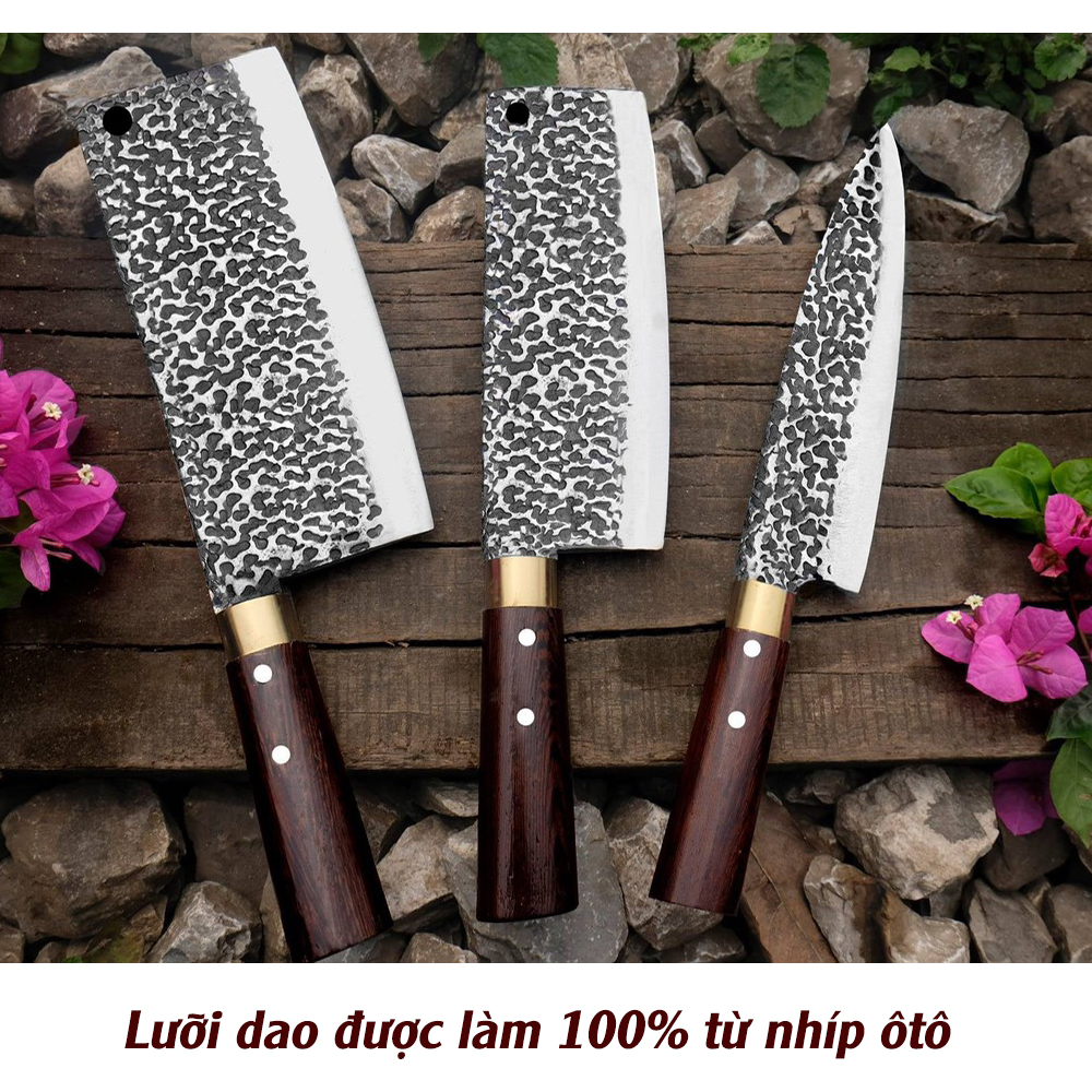 Bộ 3 dao thép nhíp 100%