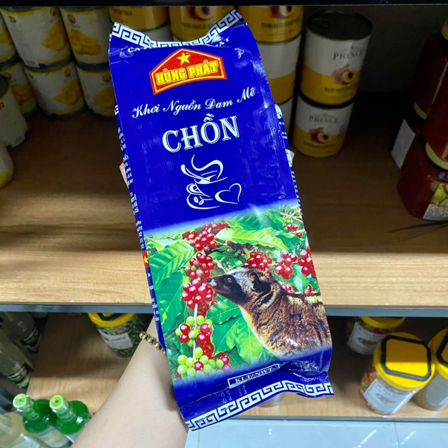 Cà phê chồn hùng phát gói 500g