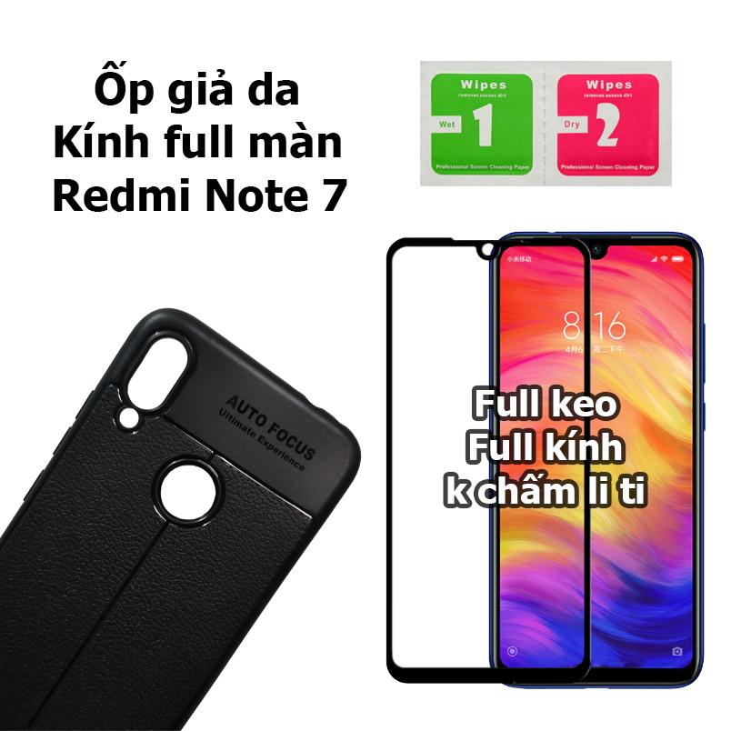 Bộ ốp lưng kính cường lực full màn hình Xiaomi Redmi Note 7