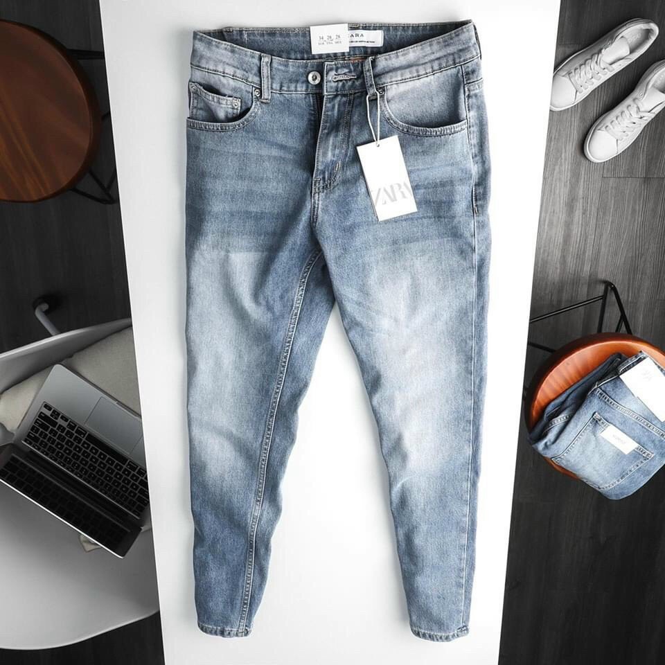 Quần Jean Nam, Quần Bò Nam Phong Cách Trẻ Trung Năng Động Mẫu Hot Nhất Tặng Kèm 1 Sịp Nam (Giá 42k) LANDMART Màu Xanh Đen Trơn Ống Suôn KD16 (LƯU Ý muốn mua sịp riêng Chọn Size 42)