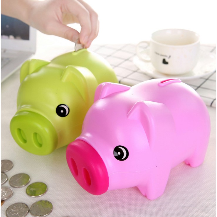 [HCM]Ống heo đựng tiền - Ống heo nhựa tiết kiệm nhiều màu sắc siêu đáng yêu