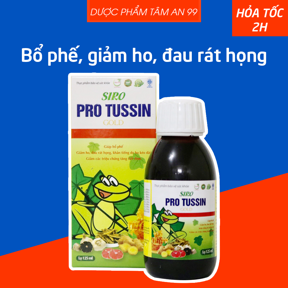 Siro Pro Tussin giúp bổ phế, giảm ho, tiêu đờm, giảm đau rát họng