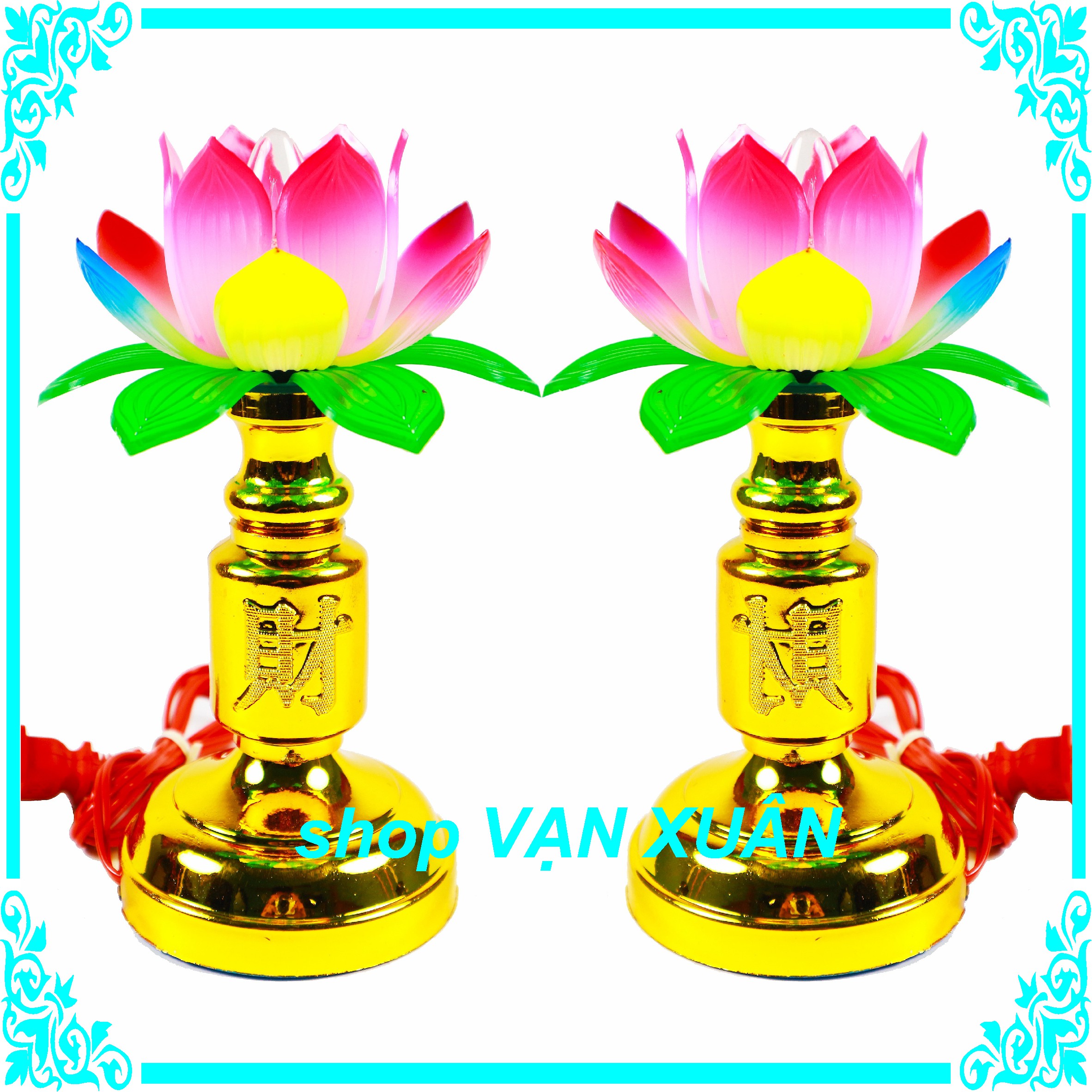 Đèn hoa sen để bàn thờ phật , đèn thờ gia tiên cao cấp, đèn thờ cúng đẹp