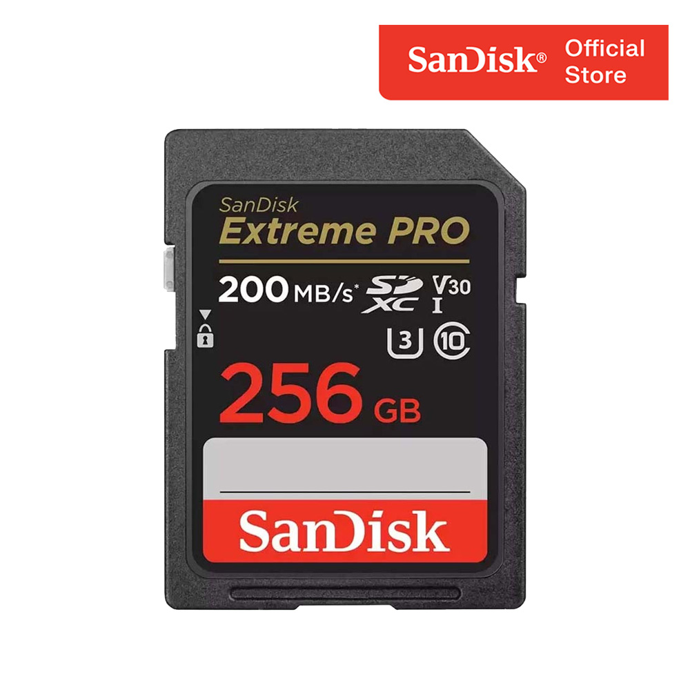 Thẻ nhớ sdxc sandisk extreme pro u3 v30 256gb 200mb/s sdsdxxd-256g-gn4in