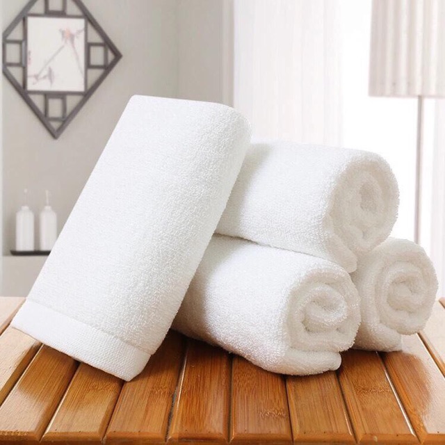 (200Gr)Khăn Tắm Trắng Khách Sạn Cao Cấp 200 Gr ( 60X120 Cm)
