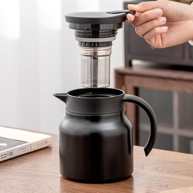 Bình giữ nhiệt, ấm pha trà giữ nhiệt mini siêu xinh 1000ml