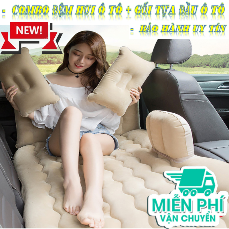 Đệm (Nệm) Hơi Ô Tô, Nệm Hơi Ô Tô Giá Rẻ. (Vải Dù - Nhung) - Nhập Khẩu - Cao Cấp  , Loại Đẹp Kèm Sẵn Bơm Điện 12V Và Bộ Vá Dự Phòng - Cho Những Chuyển Đi Xa Tiện Lợi .