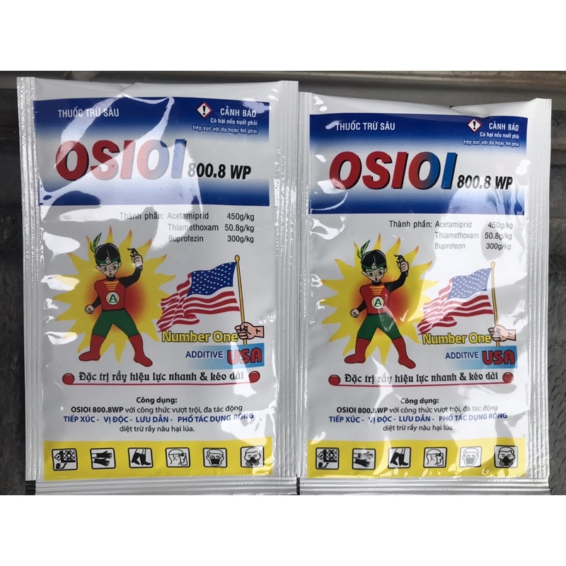Sản phẩm Oshin 800wp , diệt sạch bọ trĩ, rệp sáp hoa cây cảnh gói 10g
