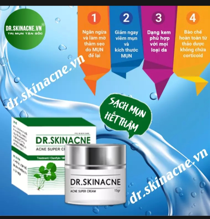 [HCM]DR SKINACNE + SPA ACNE Combo Kem chấm mụn cấp tốc - Hàng chính hãng