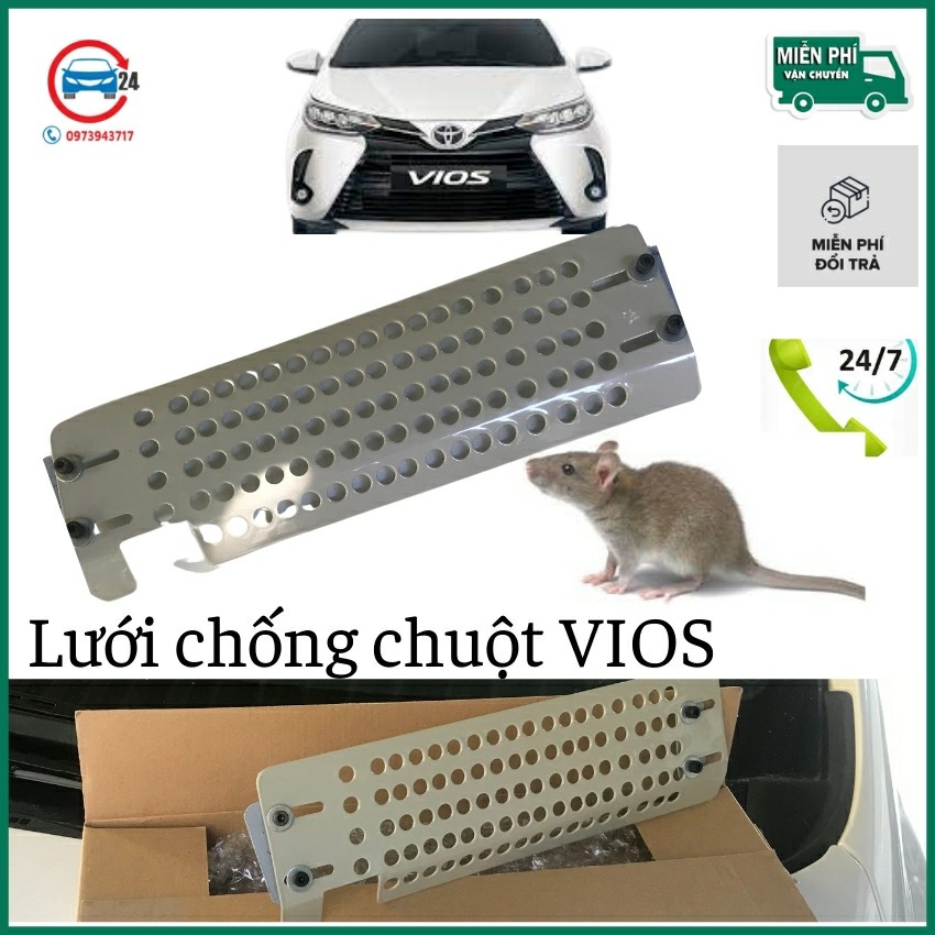 [FREE SHIP,XẢ HÀNG] Lưới Chống Chuột Ô tô VIOS, Tấm Chống Chuột Toyota Vios 2014-2025 Chất Lượng, Bền, ĐẸP.