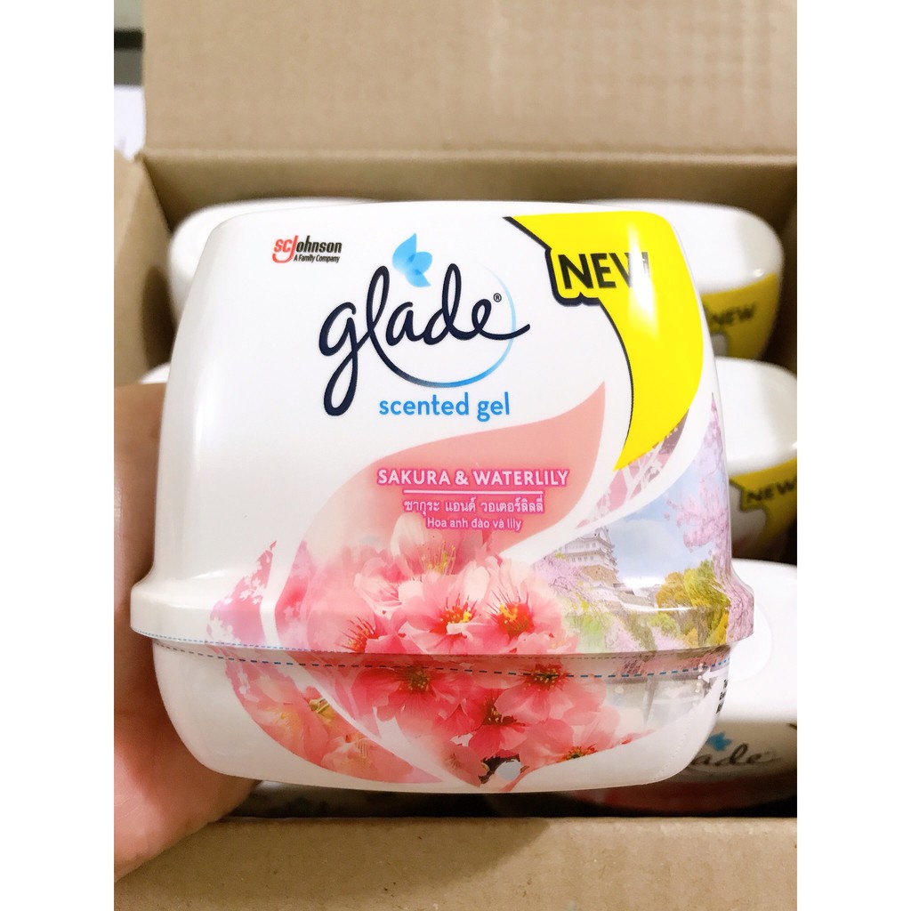 Sáp Thơm Glade 180g (Hương Lavender/Hương Lài/ Lyly & hoa anh đào)