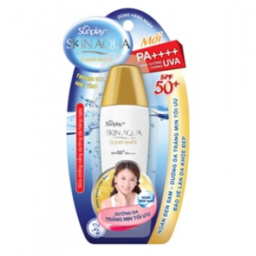 Sữa chống nắng dưỡng da trắng mịn tối ưu Sunplay Skin Aqua Clear White 25g