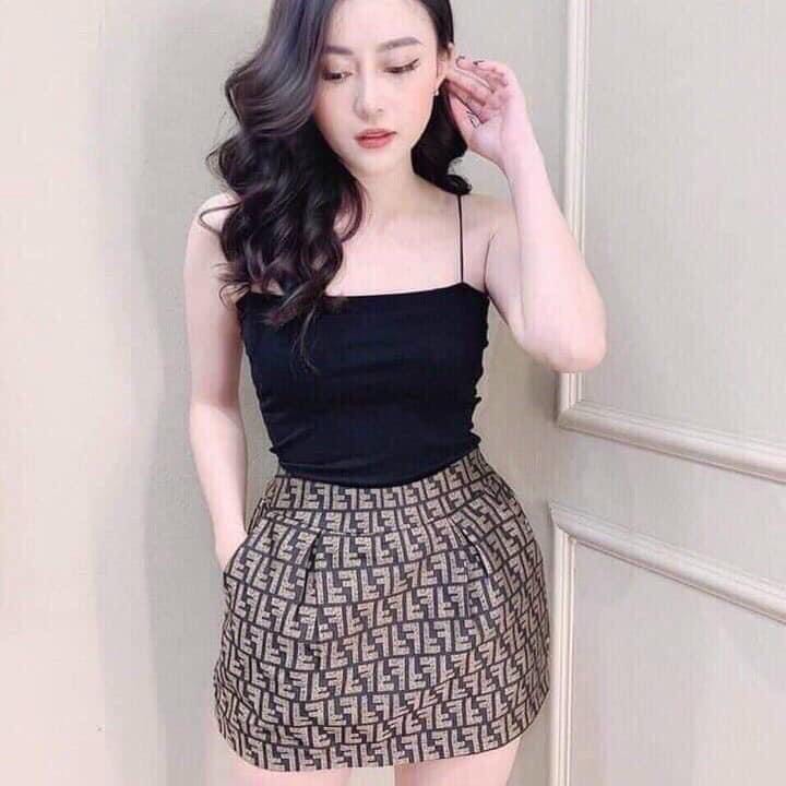 Áo 2 dây nữ dáng croptop sang chảnh