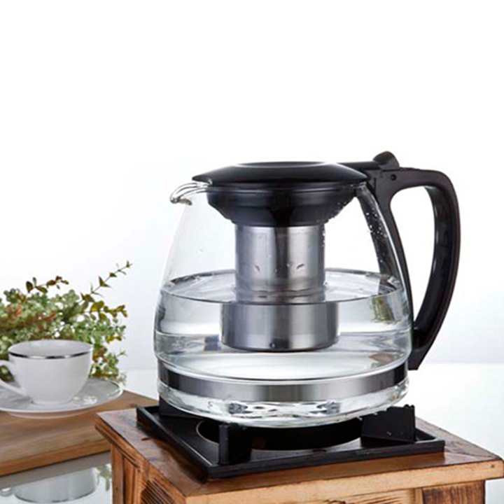 Bình pha trà có lõi lọc cao cấp TEA POT  No8170 (Đen) - Ấm Pha Trà Và Cafe Đầu Lọc Inox 900 ml - Ấm pha trà có lưới lọc Home Wares No8170 - Bình Pha Trà và Cà Phê (Đen)