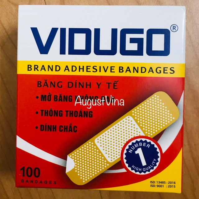 Băng keo cá nhân vidugo đỏ