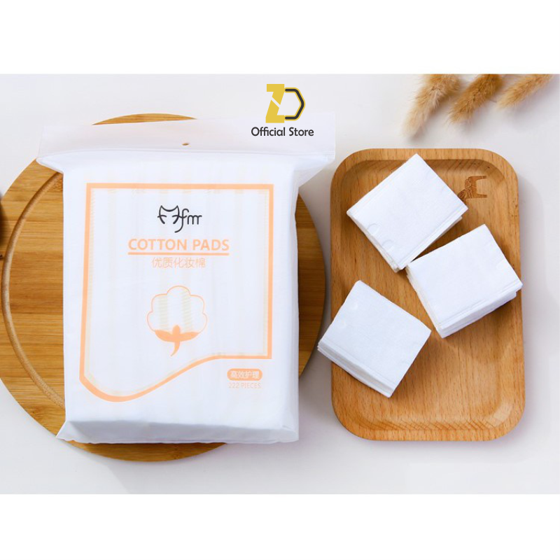 Bông tẩy trang Cotton Pads 3 lớp túi 222 miếng - bông tẩy trang 222 miếng
