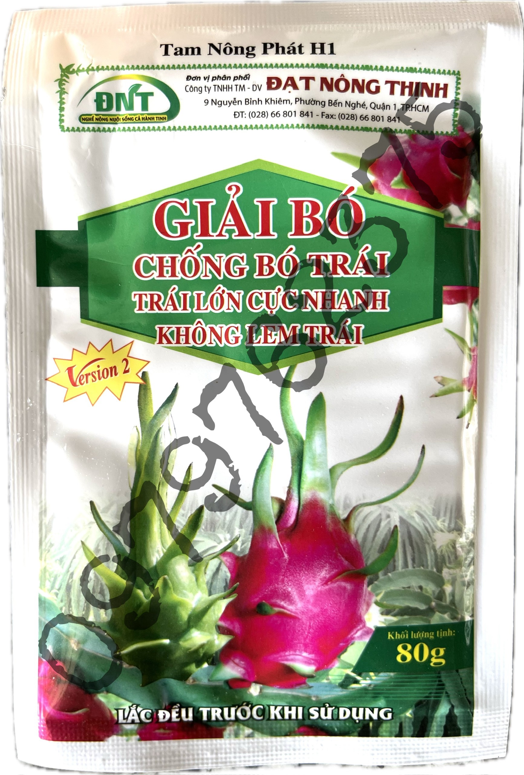 Phân Bón Chuyên Thanh Long - Giải Bó - Chống Bó Trái - Đạt Nông Thịnh - Không Lem - Gói 80g