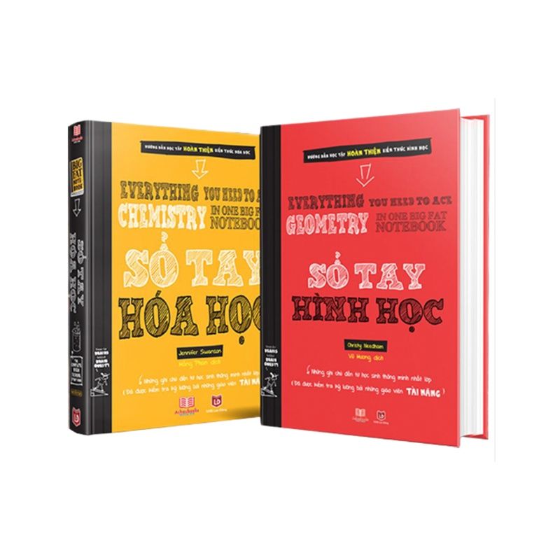 Sách Sổ Tay Hình Học Và Sổ Tay Hóa Học ( Lớp 8 - Lớp 12 ) - Nhà Sách Á Châu Books