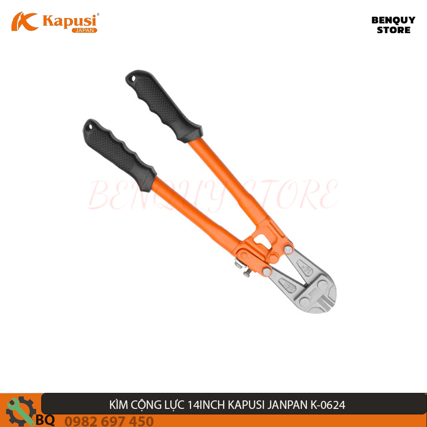 KÌM CỘNG LỰC 14INHC/350MM KAPUSI JAPAN. KÌM ( KỀM ) CẮT SẮT ĐA NĂNG K-0624.CÔNG NGHỆ NHẬT BẢN THƯƠNG HIỆU KAPUSI SIÊU BỀN.