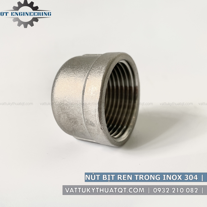 Nút bịt ren trong inox 304 | dn40,dn50,dn65 | vattukythuatqt.com