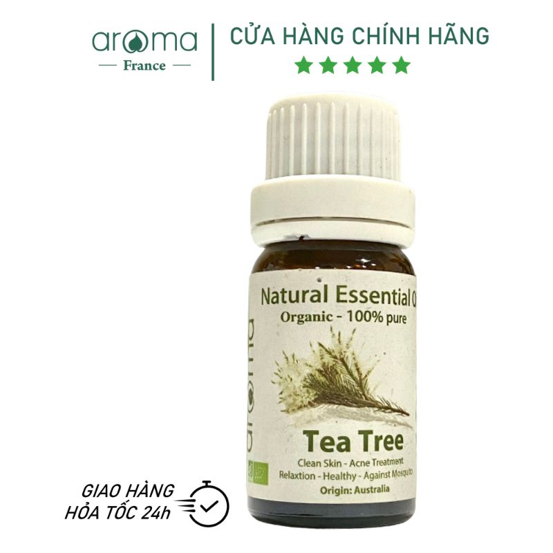 Tinh Dầu Aroma Tràm Trà Úc ngừa mụn, tinh dầu chống mụn Tea tree 10ml - 50ml