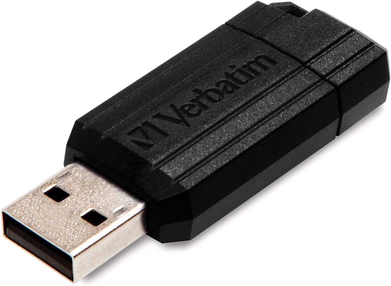 VERBATIM ổ đĩa flash USB 128 pinstripe 2.0 GB ổ USB có thể thu vào-màu đen