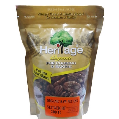 [HCM]Hạt Hồ Đào Hữu Cơ Heritage gói 200g – Organic Pecan