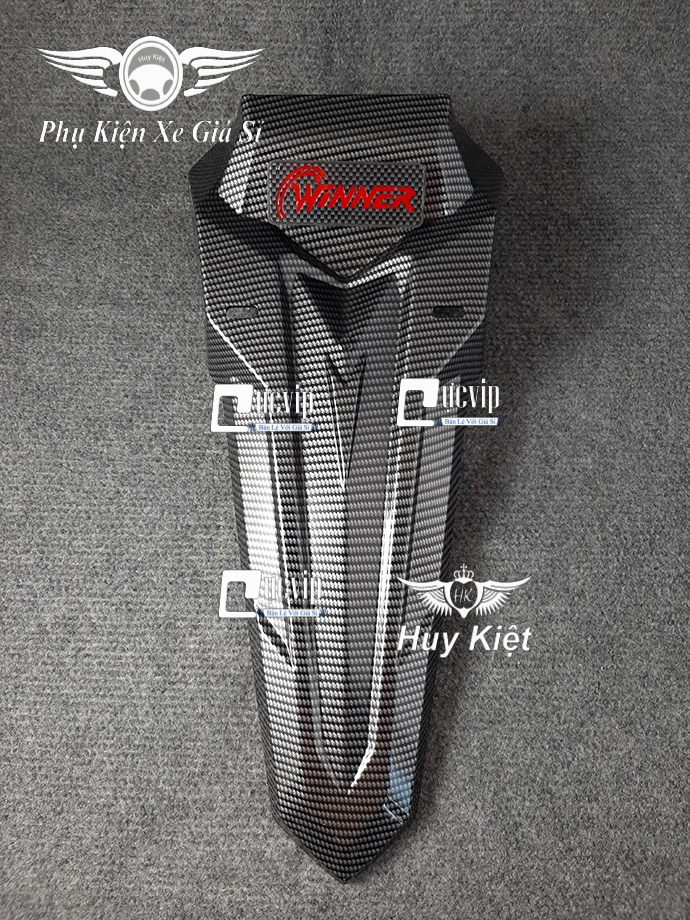[HCM]Dè Chắn Bùn Sau Kiểu Sonic Gắn Xe Winner 150 Carbon Có Đèn MS1559