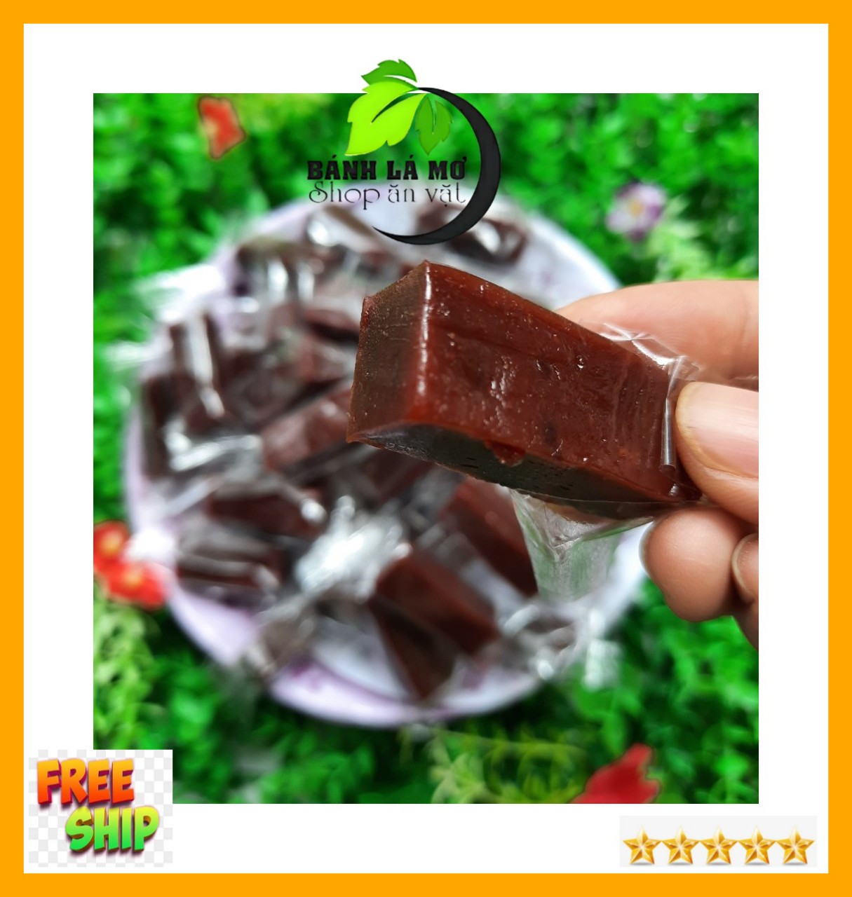 {FREESHIP} 1Kg Kẹo Chuối tươi nguyên chất Bến Tre- Bánh Lá Mơ Shop