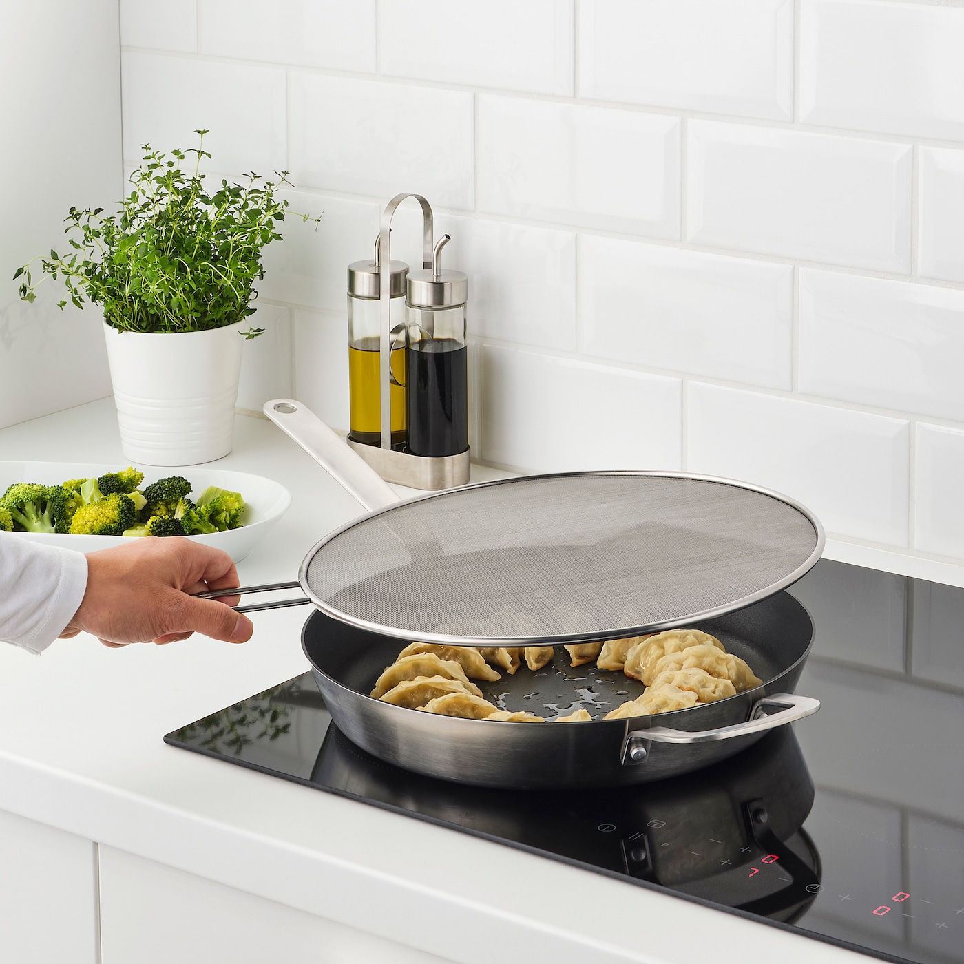 Vung chống bắn dầu mỡ klockren ikea 34cm