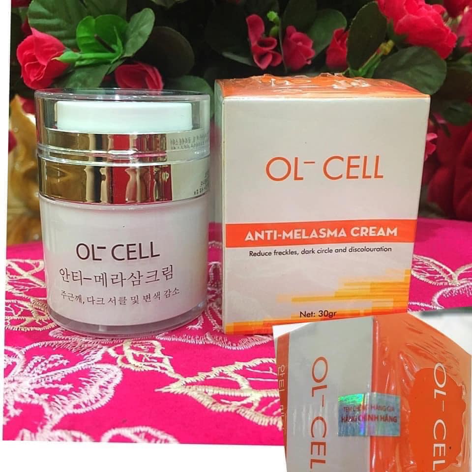 Kem Hút nám Ol cell, kem giảm nám, tàn nhang hiệu quả, hút chì, thải độc da