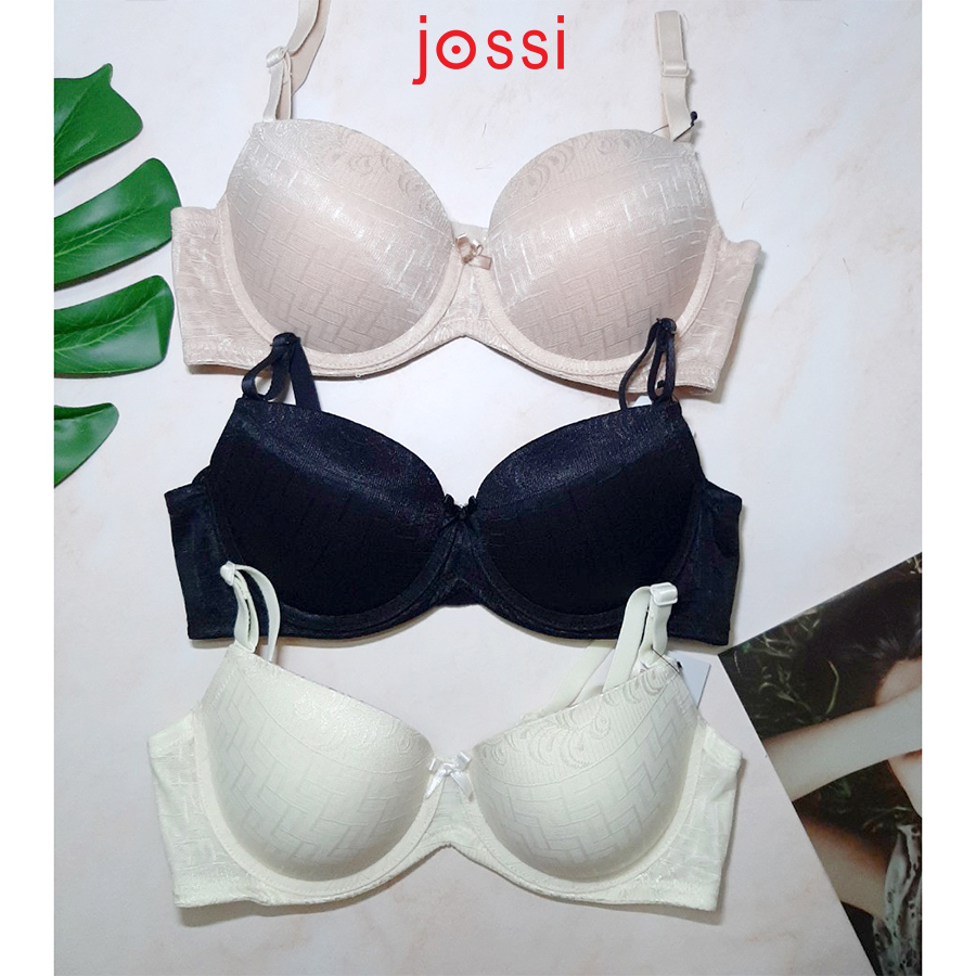 Áo lót ren lưới mút dày cúp xéo - Jossi 1059