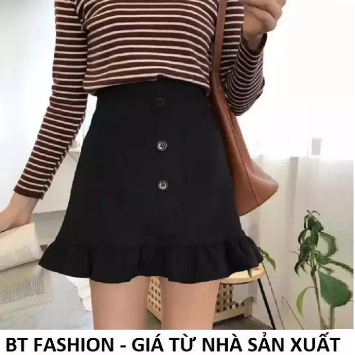 Váy Ngắn Kaki Đuôi Cá Lưng Cao Thời Trang Hàn Quốc Mới - BT Fashion (VA02)