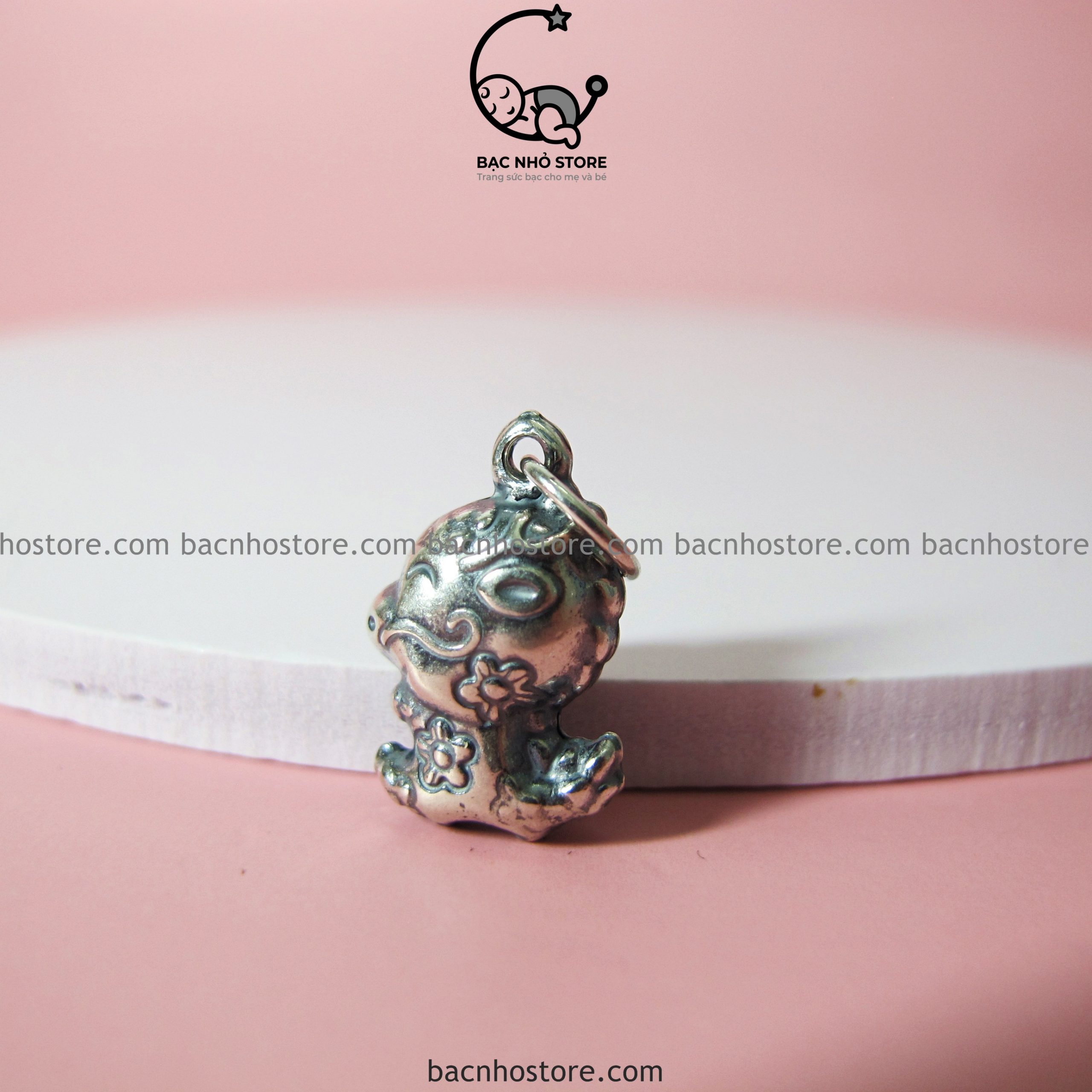 Charm lắc bạc 12 con giáp phồng – tuổi thìn c12zđ