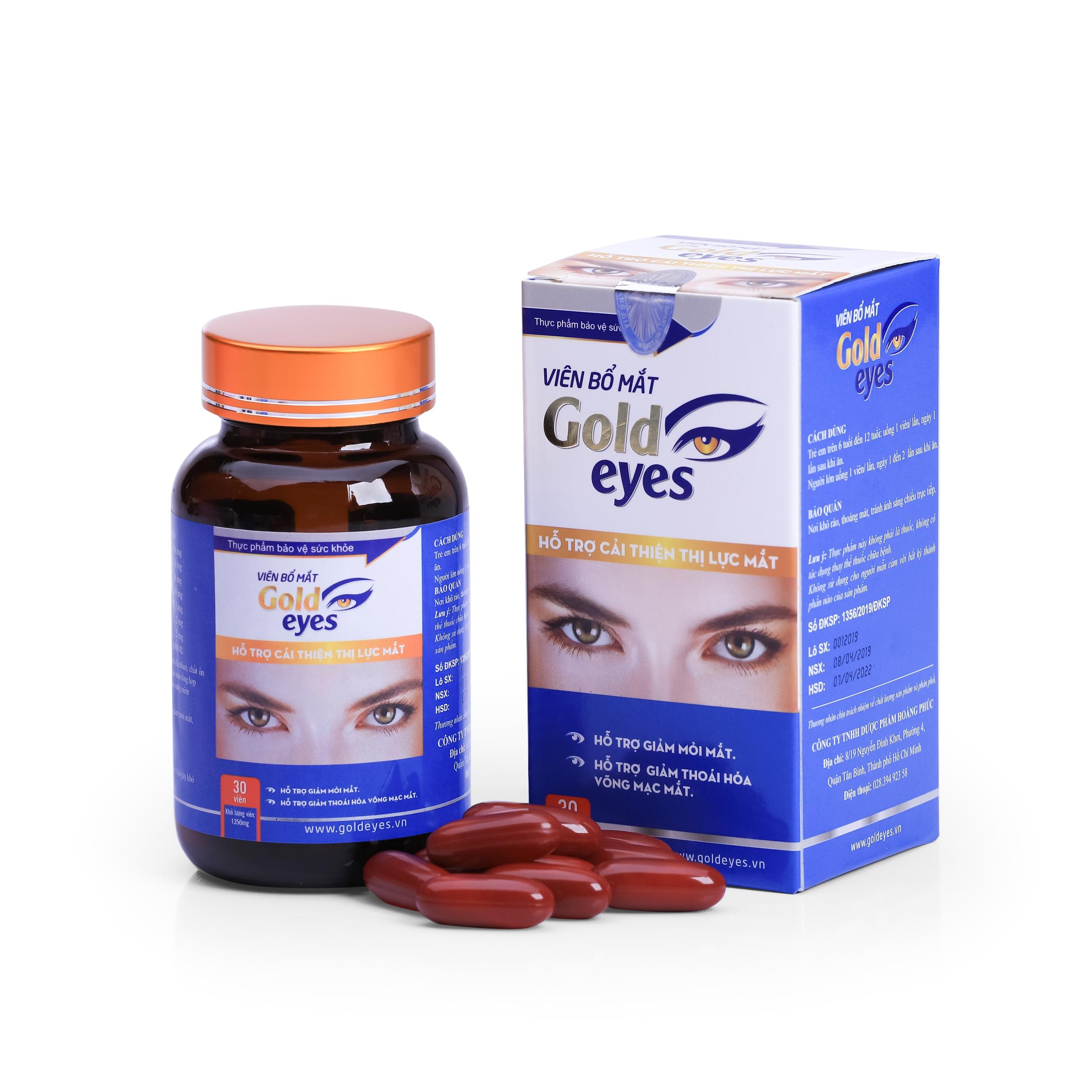 [HCM]VIÊN UỐNG BỔ MẮT GOLD EYES