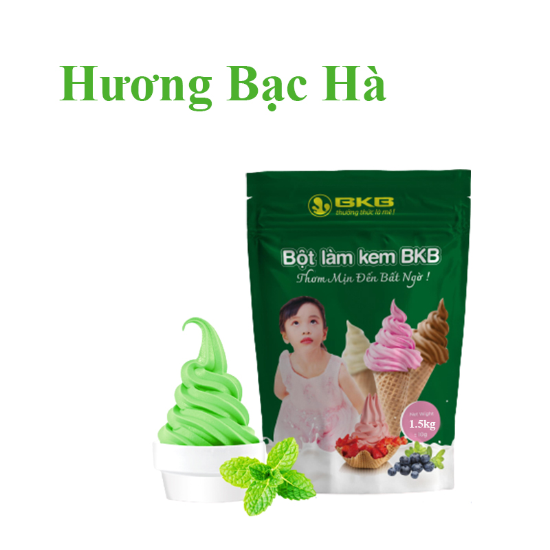 Bột làm kem tươi các vị 1.3kg bkb