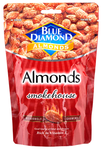 Hạnh nhân BLUE DIAMOND - Vị xông khói Smokehouse - túi 30g