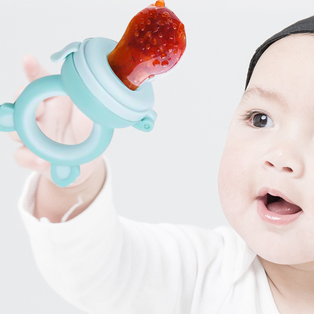 Núm ăn dặm cho bé - Núm Ăn Dặm Chống Hóc Giúp Bé Tập Nhai Đồ Ăn Hoa Quả - Núm ăn dặm silicone cao cấp không chứa BPA