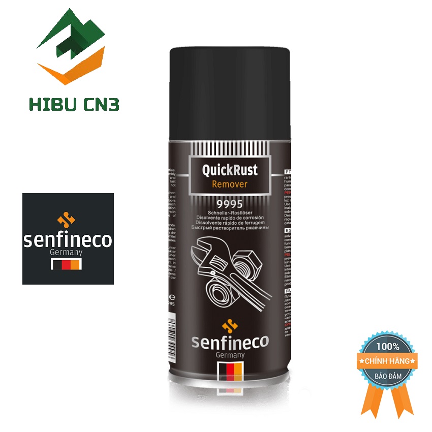 Chai loại bỏ gỉ sét senfineco 9995 – 450ml quick rust remover, hàng đức chính hãng – hibu cn3