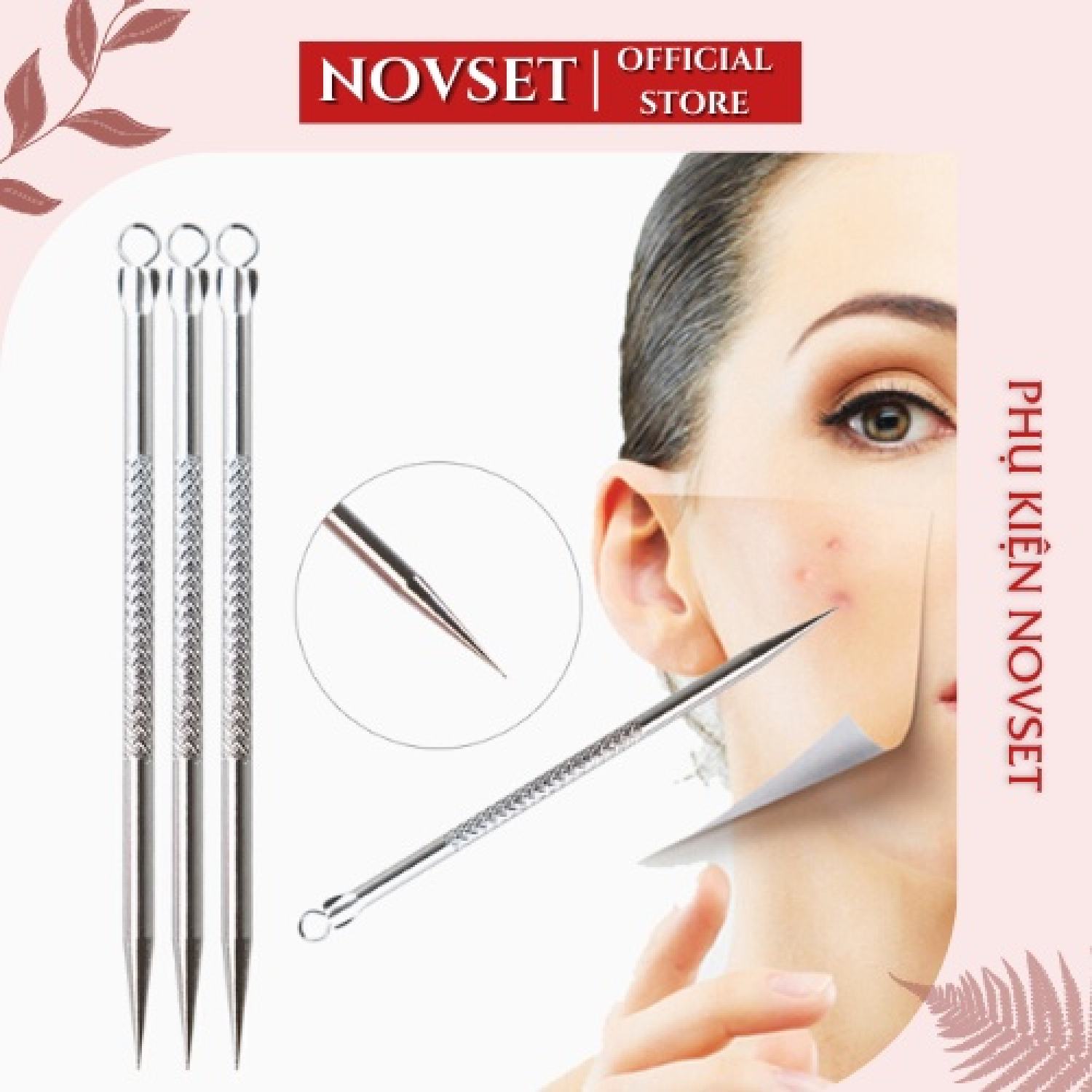 Cây Nặn Mụn Tiện Lợi novset thiết kế hợp kim