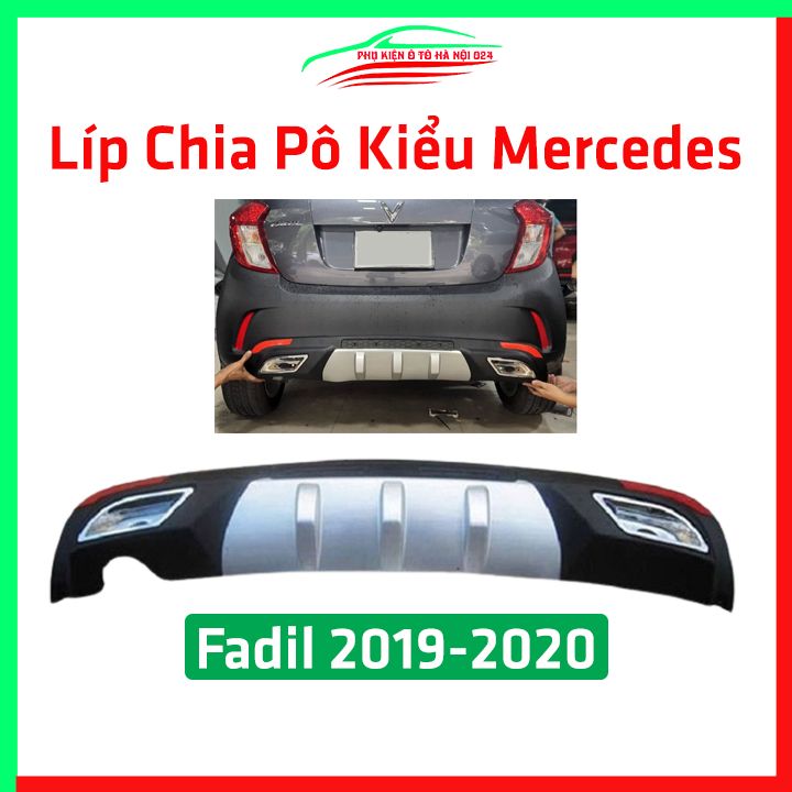 Lippo, líp chia pô ô tô Vinfast Fadil 2019-2020 Kiểu Mercedes chuẩn form trang trí, bảo vệ  xe hơi